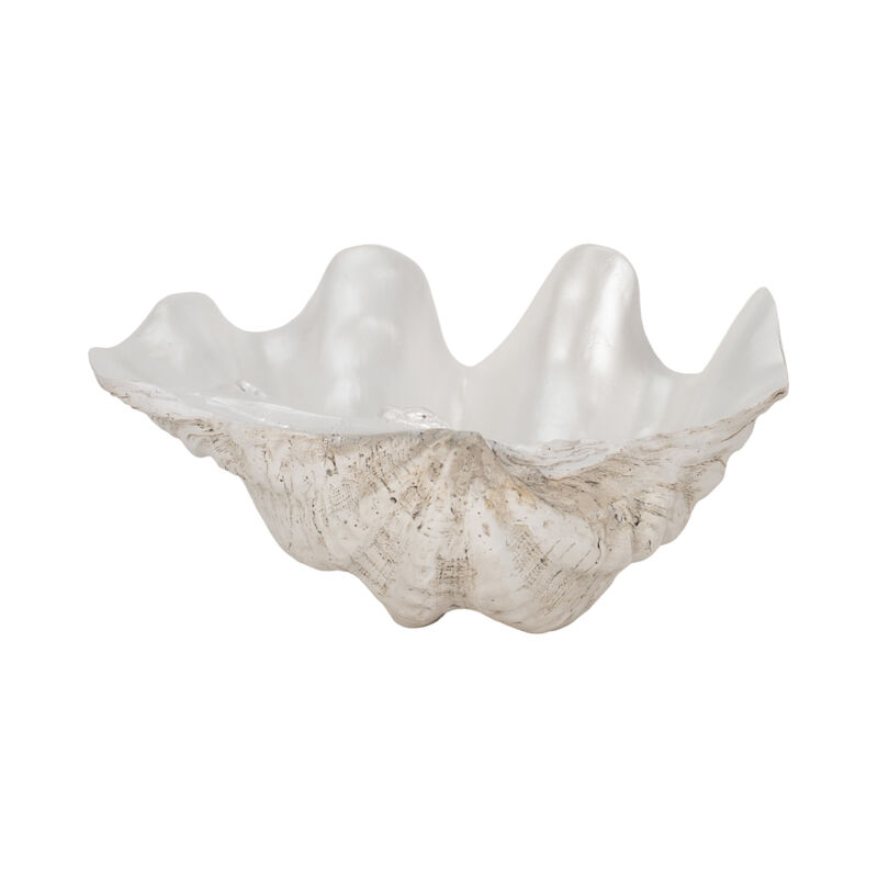 9" Pearlized Shell Bowl, Ivory image number 4