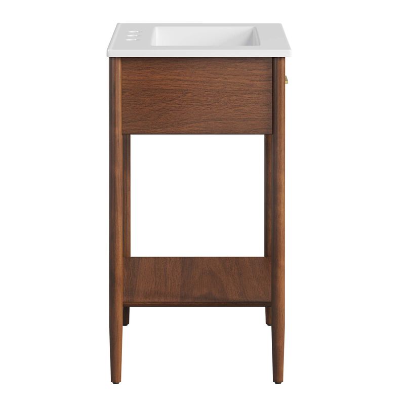 Modway EEI-6660-WAL-WHI Zaire 24" Bathroom Vanity, Walnut White image number 5