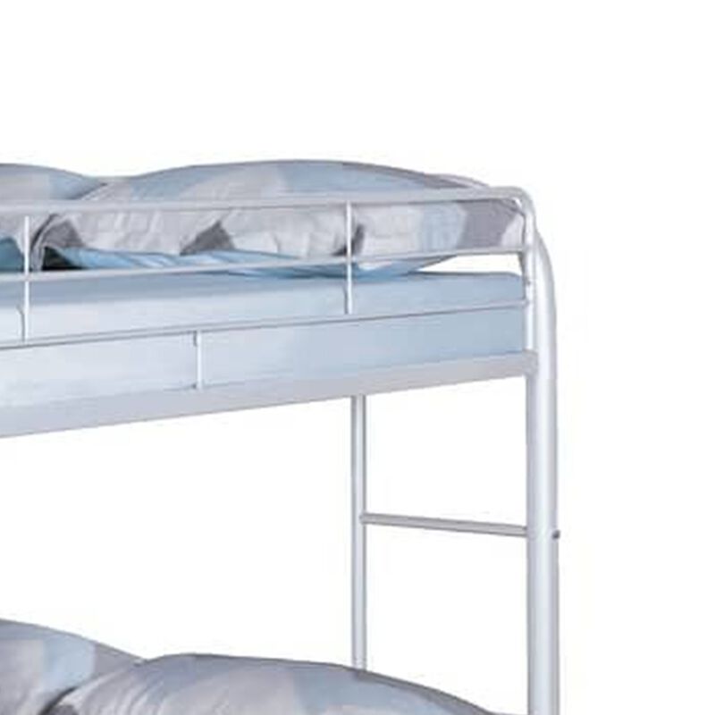 Fegy Bunk Bed with Ladder and Rails, Metal Frame image number 3