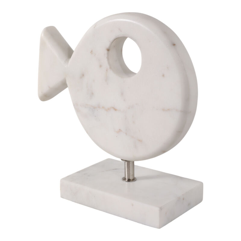9x9 Marble Fish On Stand image number 1
