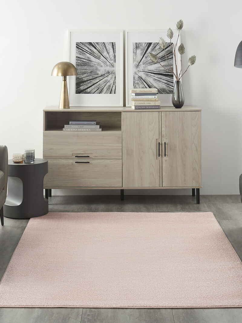 Nourison Essentials NRE01 Pink 5' x 7' Rug image number 9