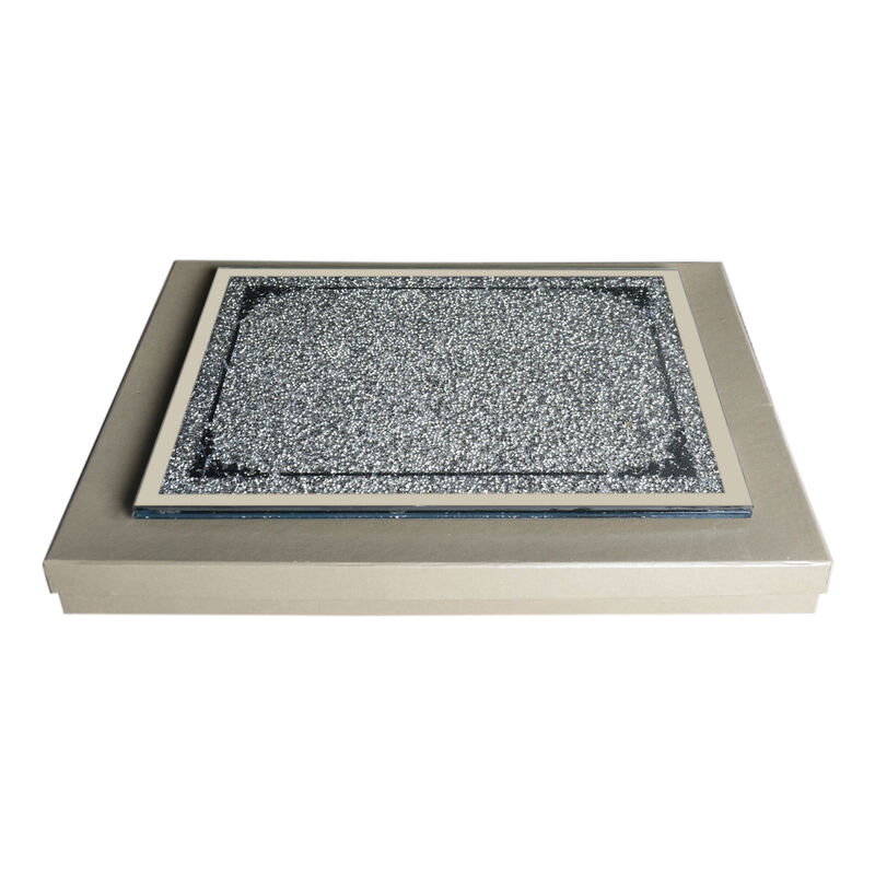 Exquisite Glass Serving Tray in Gift Box