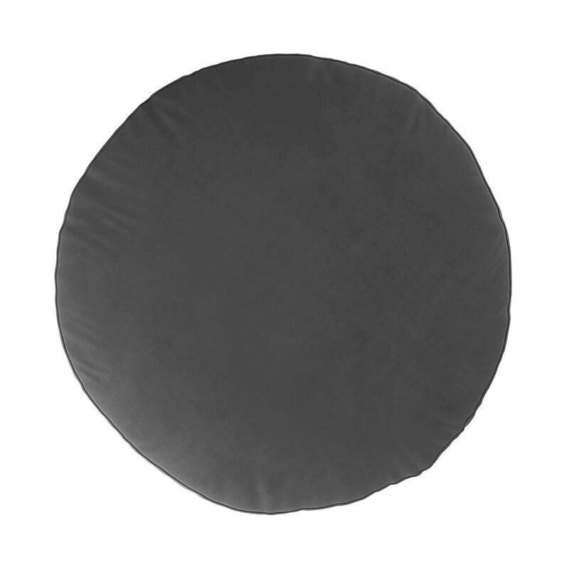 Howard Elliott Foot Pouf Bella Pewter image number 1