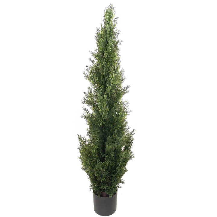 Evergreen Haven Artificial Cedar Tree 4' in Pot - Lifelike Faux Greenery for Elegant Indoor & Outdoor Decor - Low-Maintenance, Realistic Look for Home & Office Plant Solution