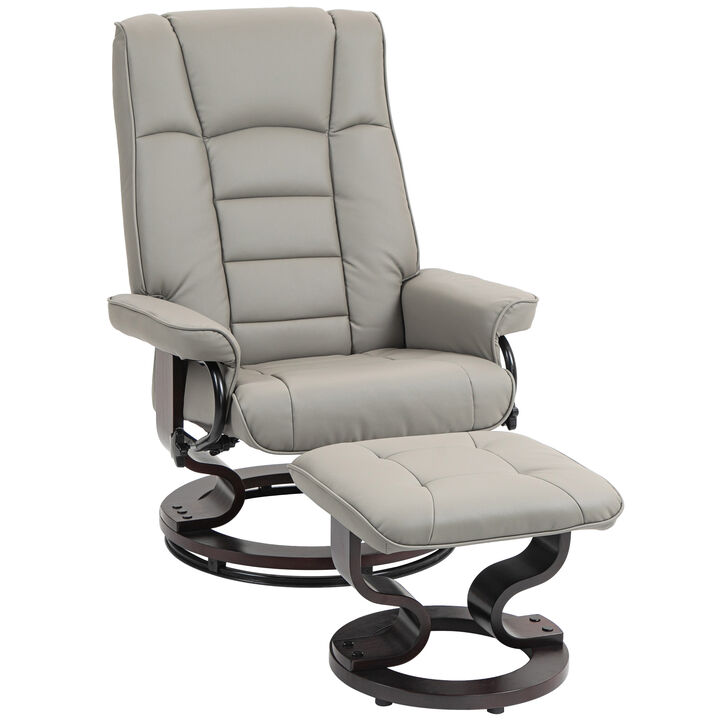 Hivvago Recliner Chair with Ottoman and High Back