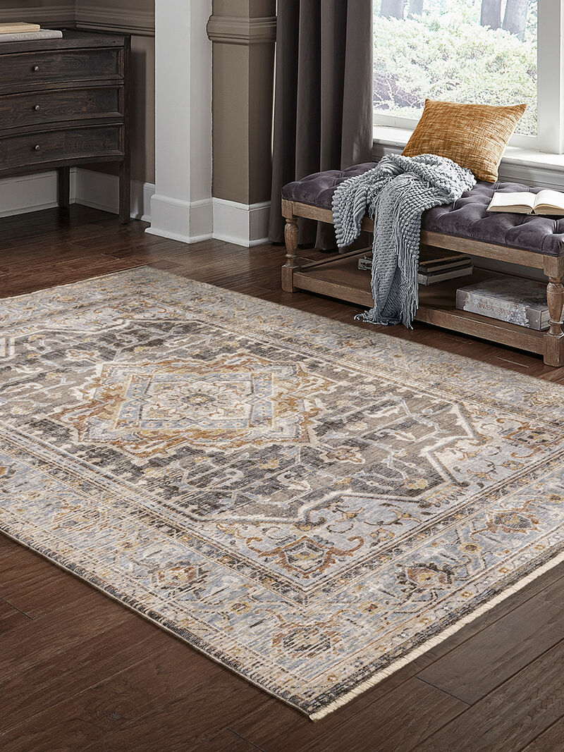 Maharaja 5'3" x 7'6" Char Rug image number 1