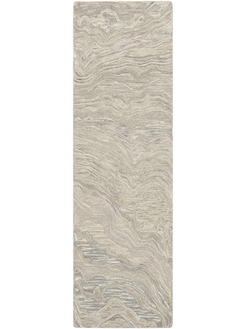 Graceful GRU01 Gray 2'3" x 7'6" Rug image number 0