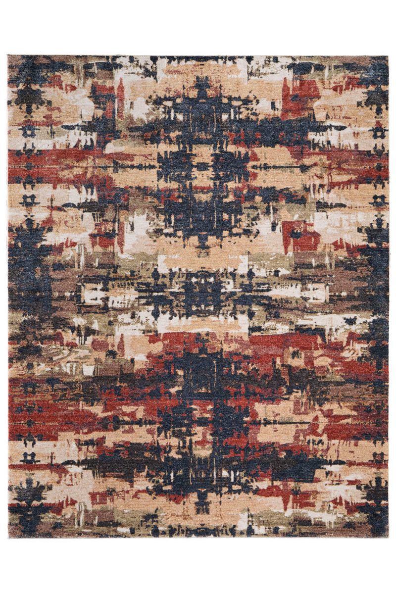 Pearson 39SQF Dark Blue/Rust 9' x 12' Rug image number 0