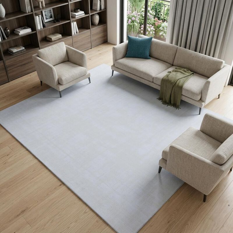 HomeRoots 9' X 12' Ivory Hand Loomed Area Rug image number 1