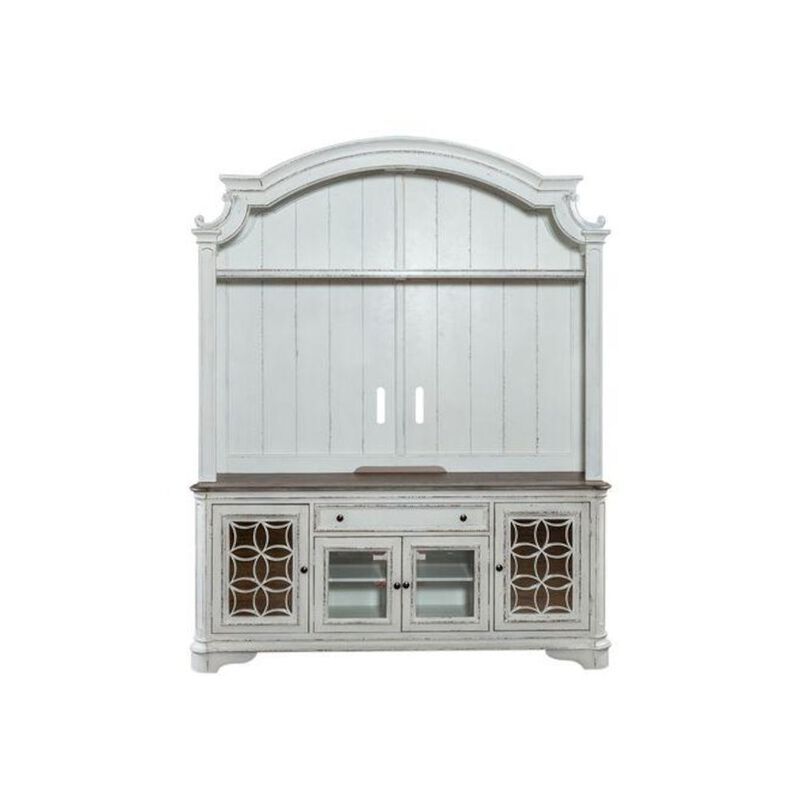 Liberty Furniture Magnolia Manor Entertainment Center in Antique White image number 1
