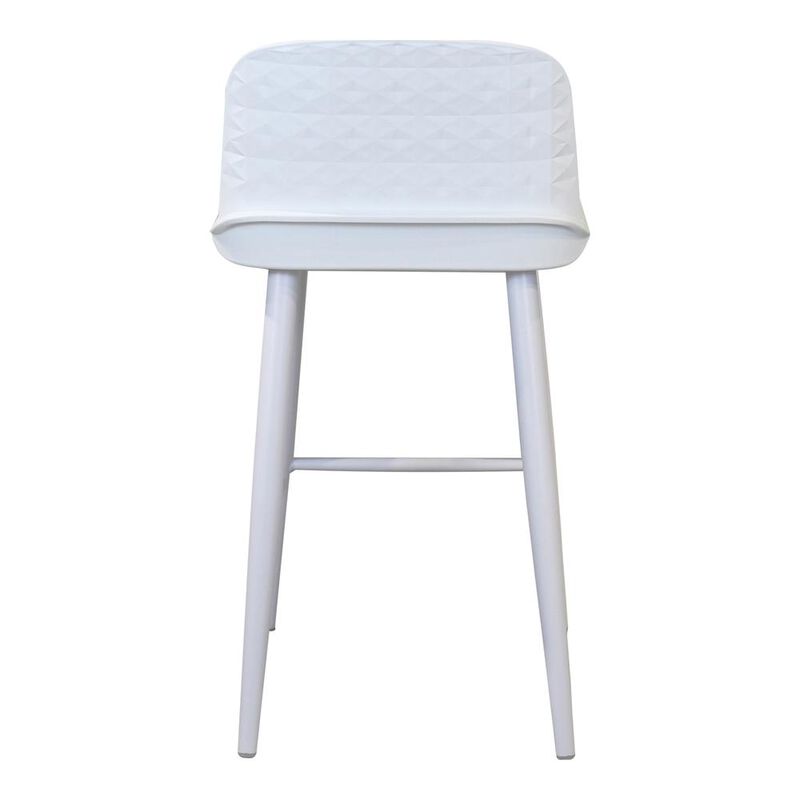 Moe's Home Collection LOOEY COUNTER STOOL WHITE-SET OF TWO