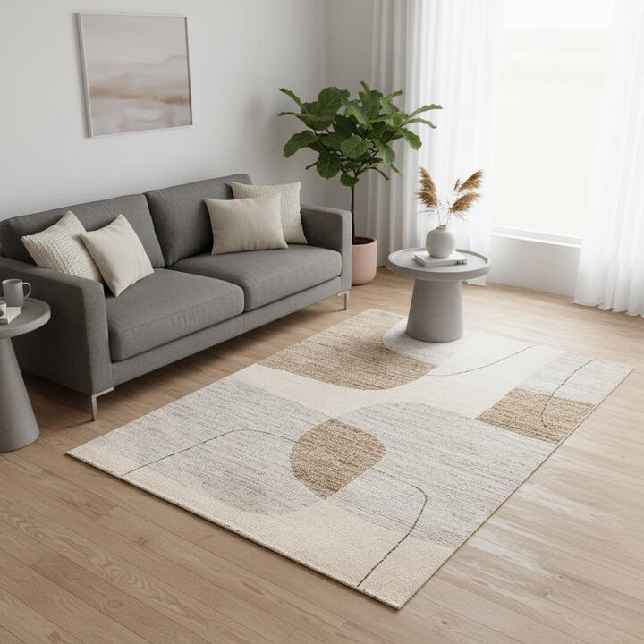 HomeRoots Geometric Area Rug