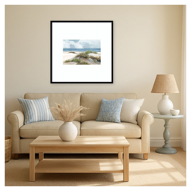 Coastal Serenity - Dunes and Sea by PI Studio Wood Framed Wall Art Print image number 3