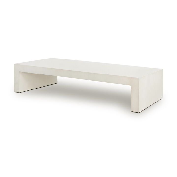 Parish Coffee Table - White Concrete
