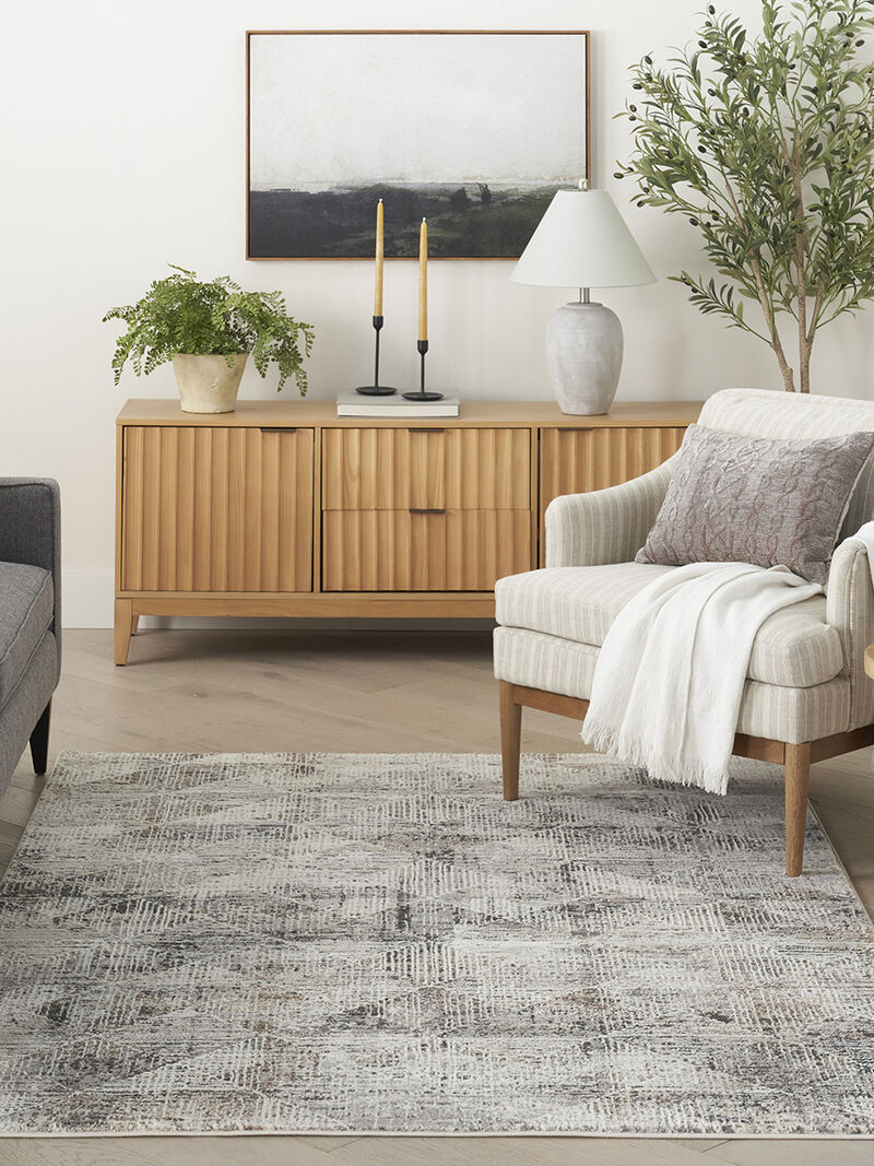 Sustainable Trends SUT08 Ivory/Multicolor 5'3" x 7'3" Rug