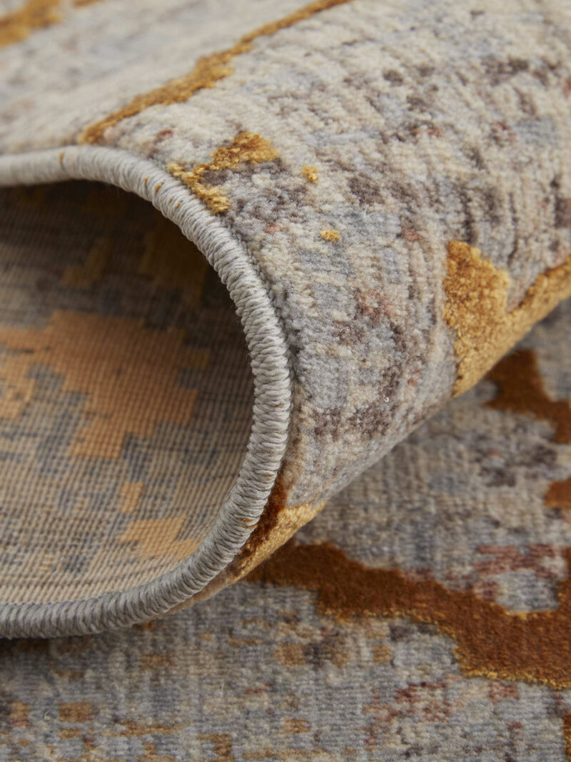 Pryor 39NEF 6'7" x 9'6" Gold/Brown/Gray Rug