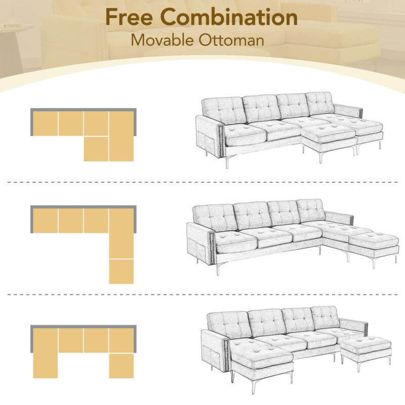 Celit U-Shape Sectional Sofa image number 6