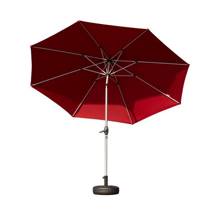 CLIHOME 10FT Outdoor Patio Umbrella with Push Button Tilt and Crank,UV Protection Waterproof Sun Umbrella(Base Not Included)