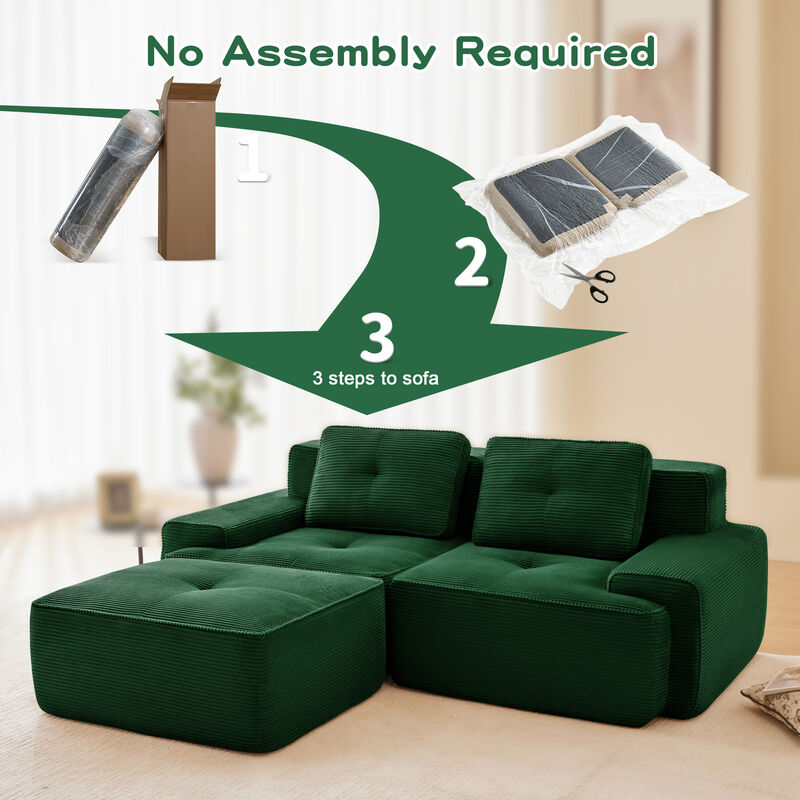 Lshaped Modular Sectional Sofa for Living Room image number 2