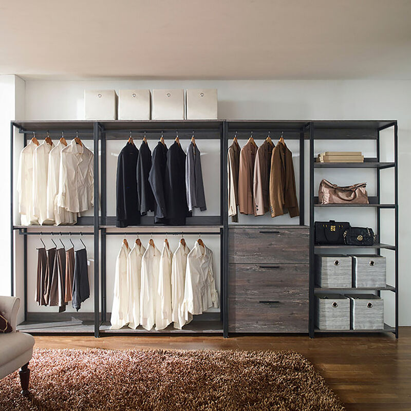 Monica Wood Walk-in Closet System
