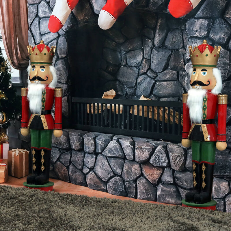 Sunnydaze Prince Matthias the 3ft Nutcracker Statue Christmas Decoration image number 1