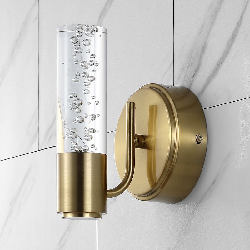 Bolha Minimalist Modern Bubble Acrylic/Iron Integrated LED Vanity Light