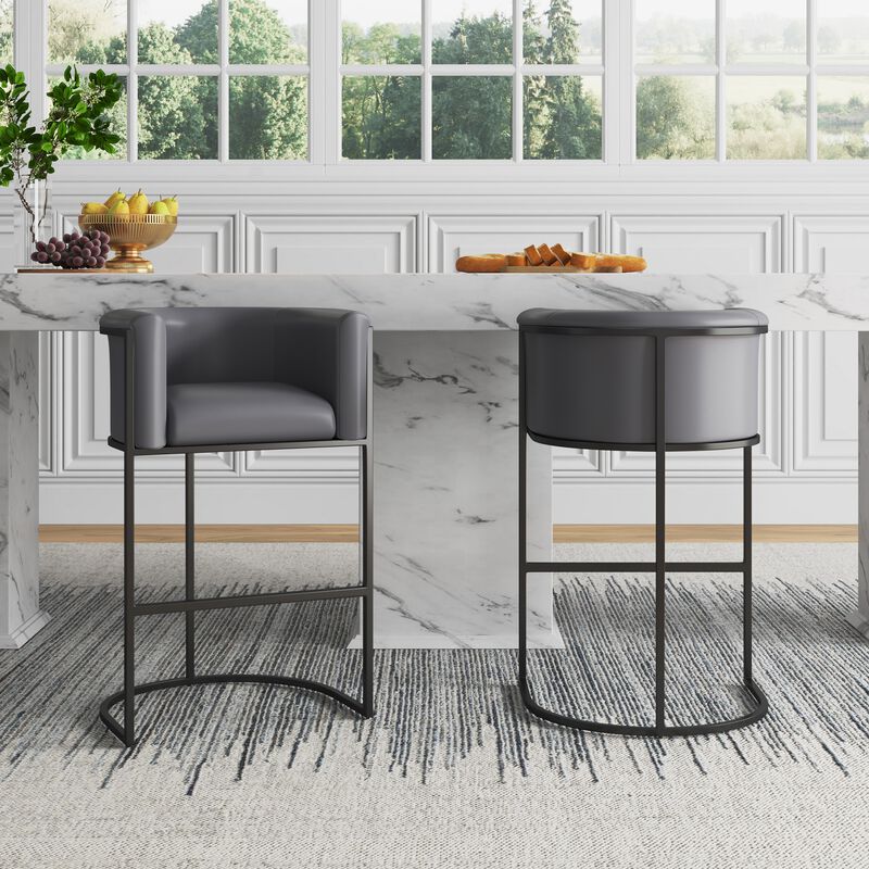 Cosmopolitan Light Gray Bar Stools (Set of 3)