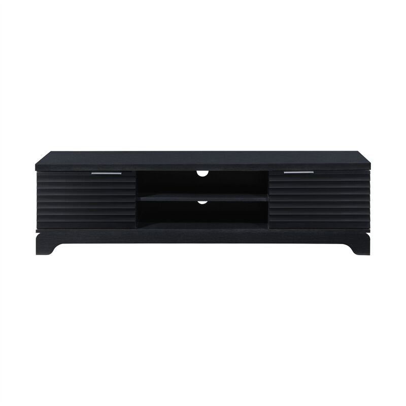 58.66 in. Wood TV Stand with 2 Storage Cabinets Fits TV's up to 65 in. image number 0
