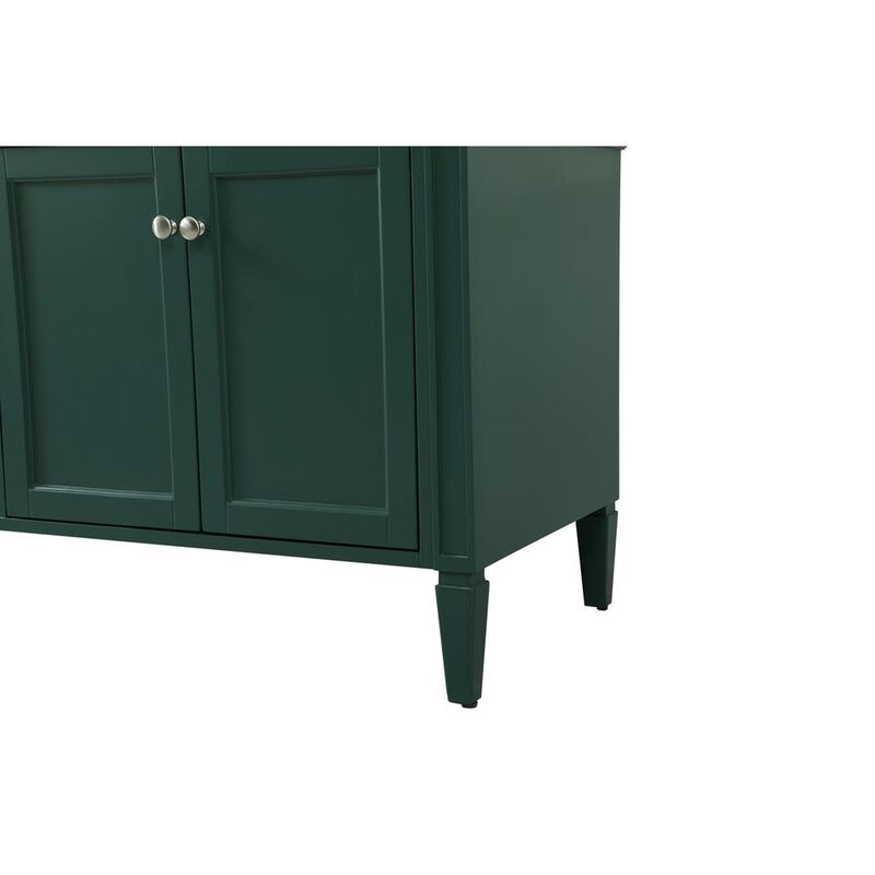Elegant Kitchen and Bath 72 inch double bathroom vanity in green