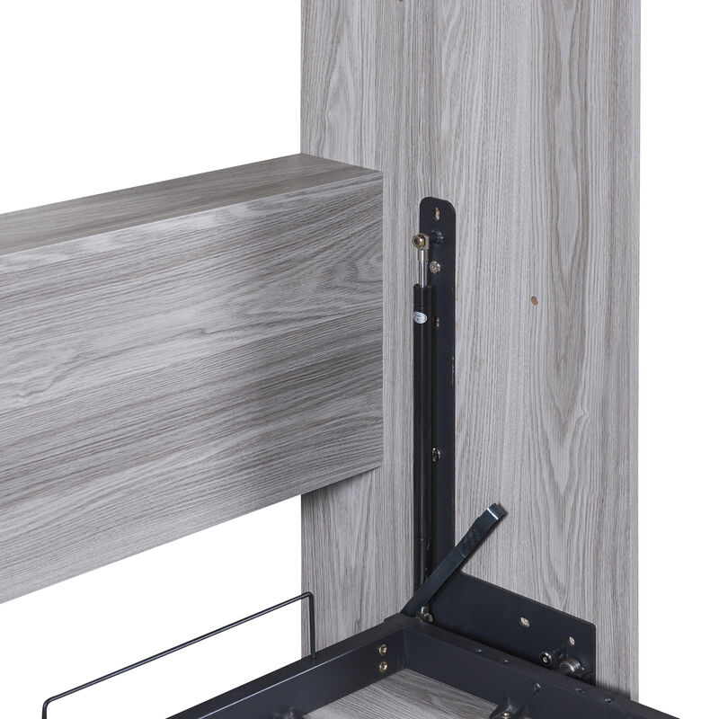 Merax Twin Size Murphy Bed, can be Folded into a Cabinet