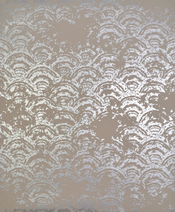 Eclipse Khaki & Silver Wallpaper