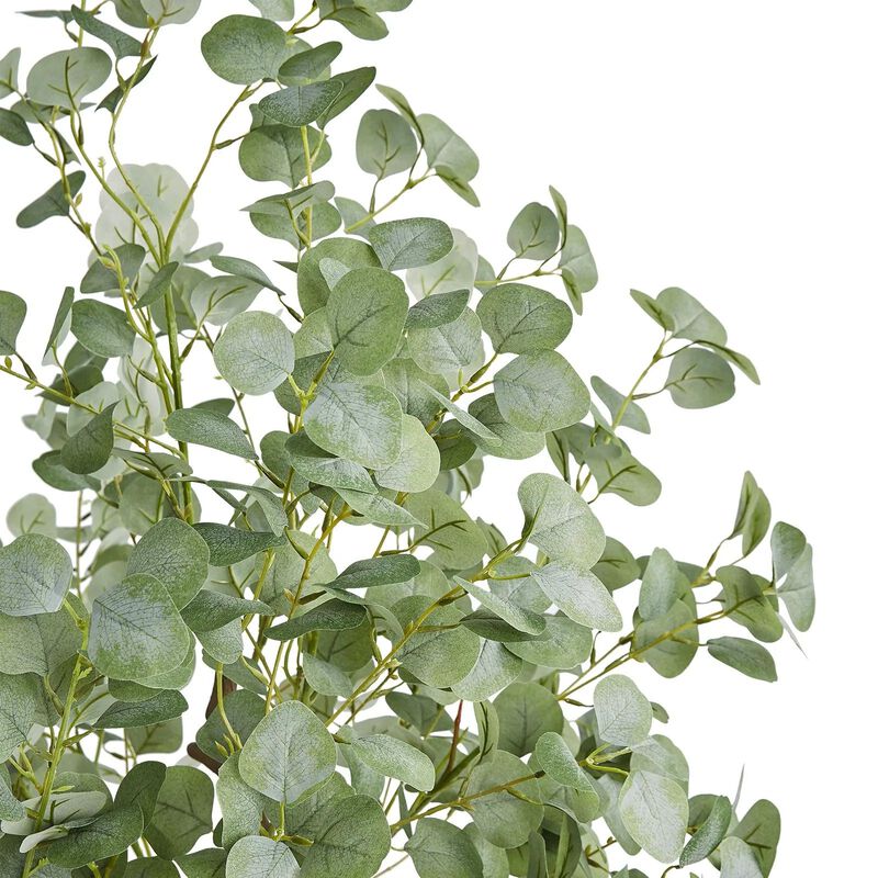 Faux Eucalyptus Tree with Tilt Protection, Low-Maintenance Plant for Decor-Green image number 4