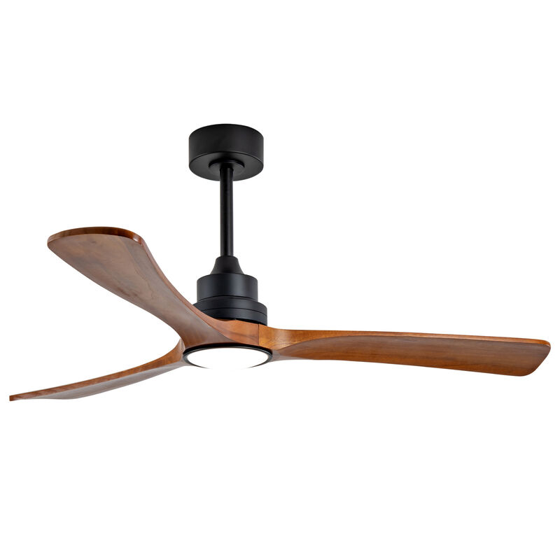 52" Indoor Ceiling Fan with 3 Solid Wood Blades image number 9