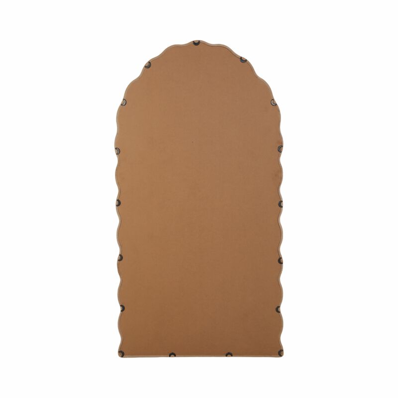 31x59" Wavy Leaner Mirror, White image number 5