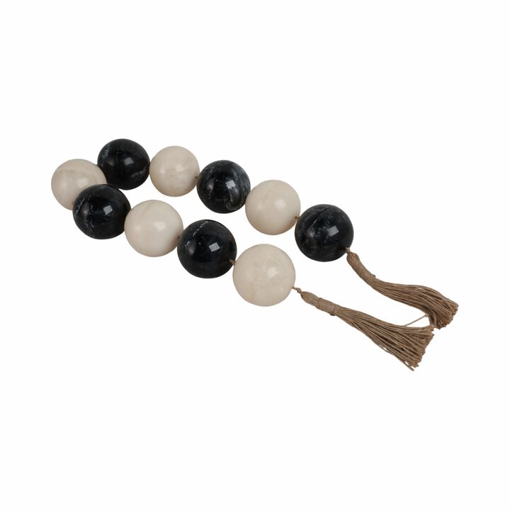 Swirled Resin Beaded Garland