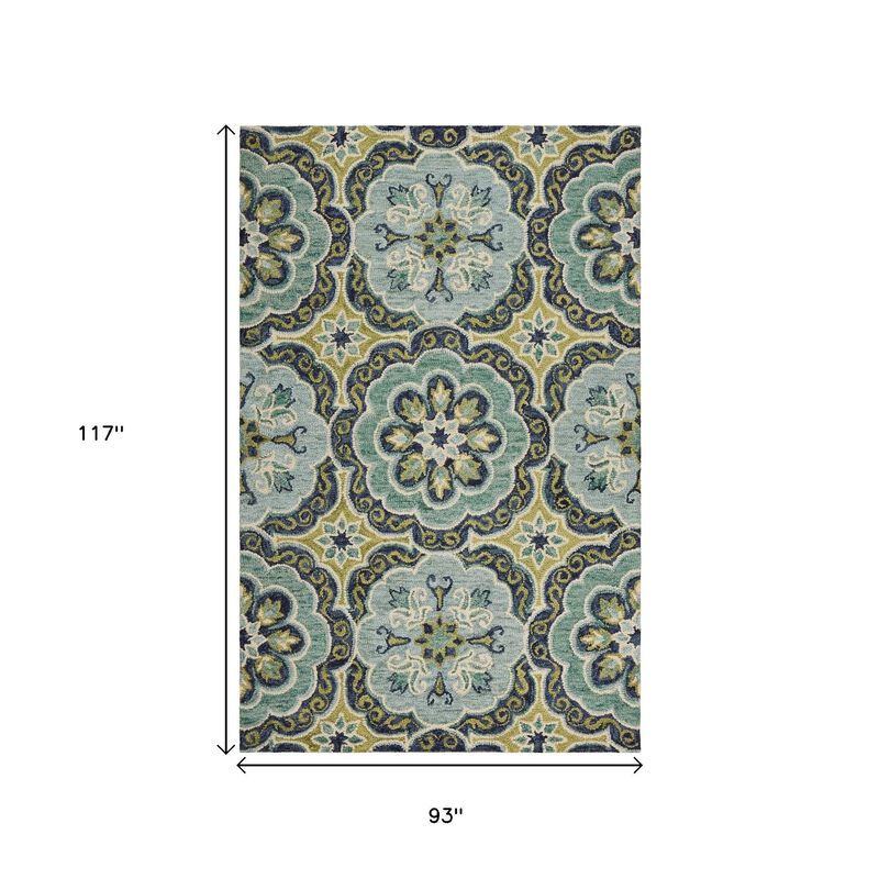 HomeRoots Wool Geometric Hand Tufted Area Rug image number 2