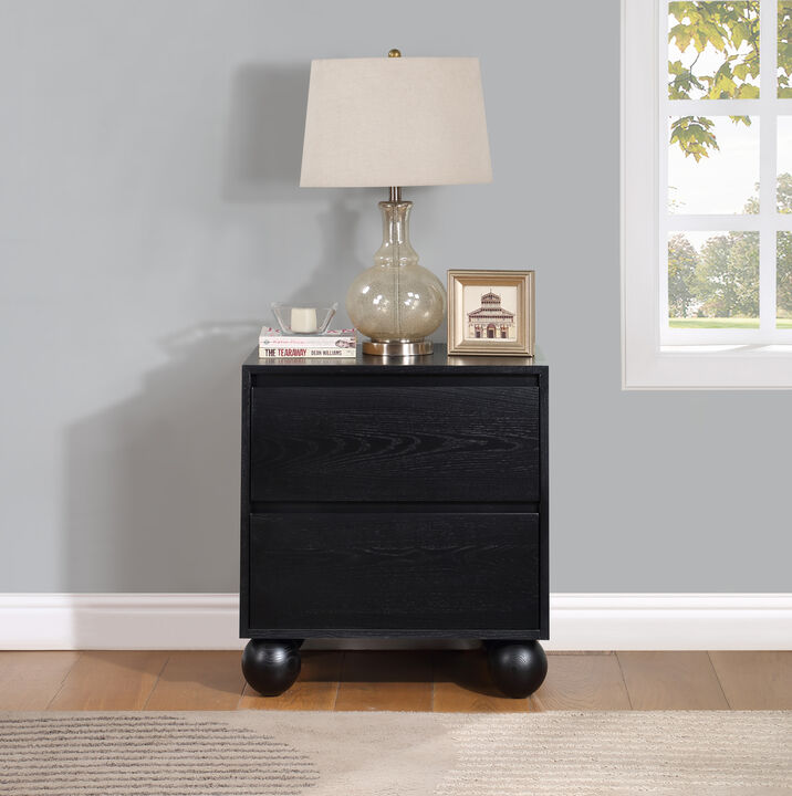 Meridian Furniture Kent Black Night Stand