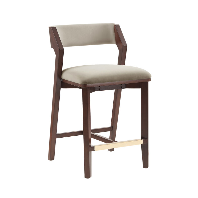 Patricia Beige Counter Stools (Set of 2)