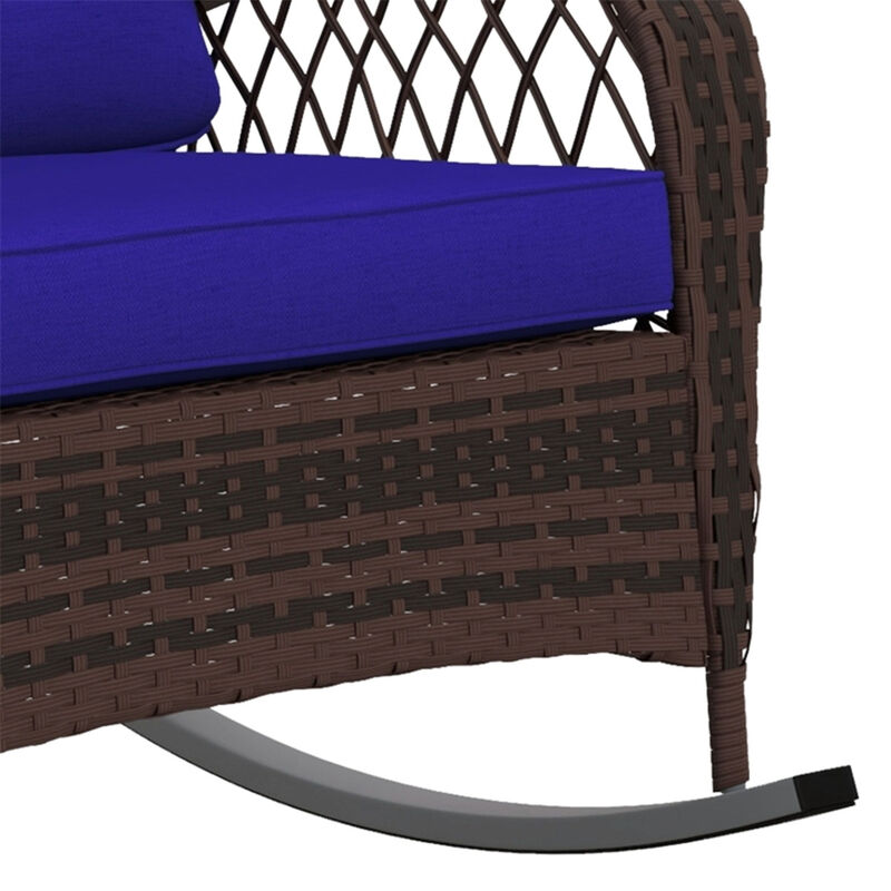 Sturdy Wooden Rocking Chair for Porch Deck and Garden Use image number 4
