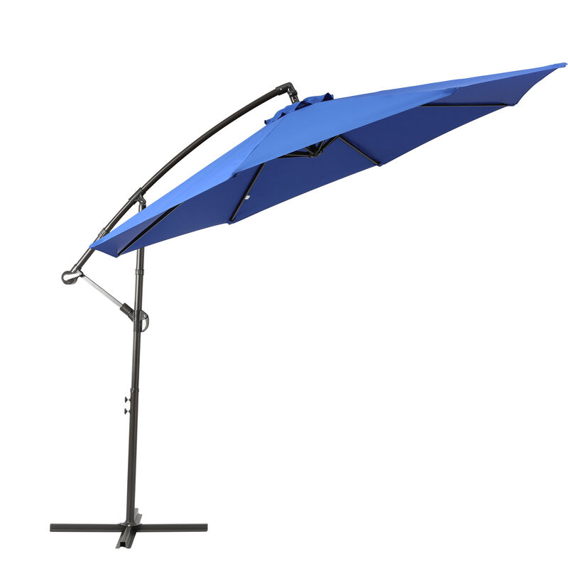 WestinTrends 10 ft. Outdoor / Patio Cantilever Hanging Umbrella