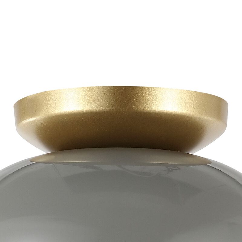 Paulina Classic Industrial Iron LED Flush Mount