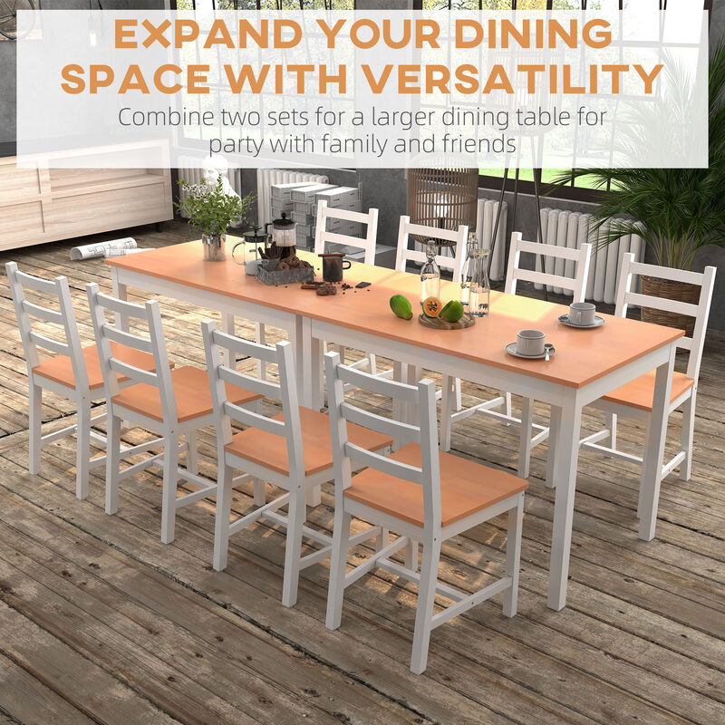 Hivvago 5-Piece Modern Dining Room Set for Breakfast Nook image number 6
