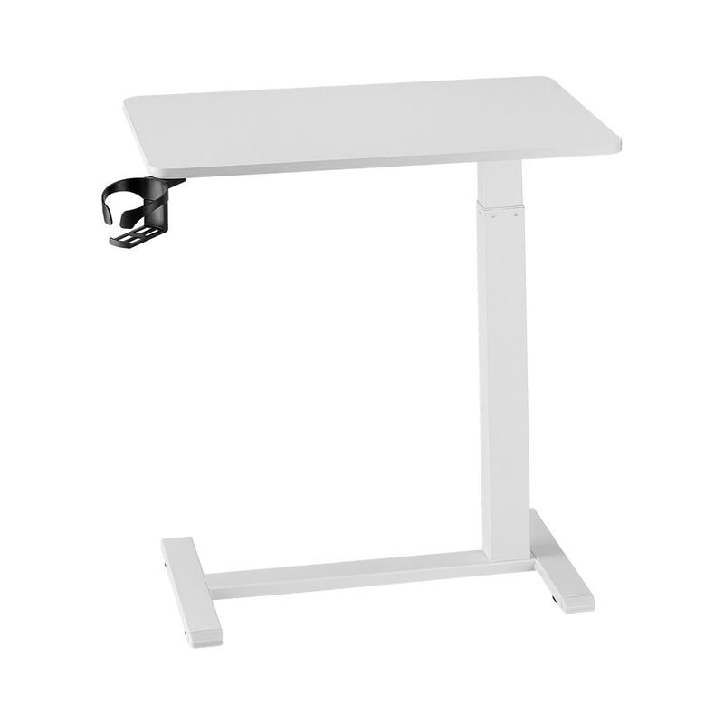 Rolling Mobile Desk with Hidden Wheels, Adjustable Height for Working On Laptop image number 8