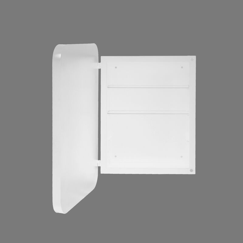 Wall-Mounted Medicine Cabinet with Mirror and Storage Shelves