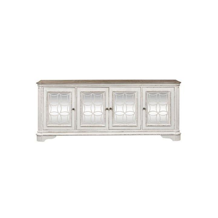 Liberty Furniture Magnolia Manor TV Console in Antique White