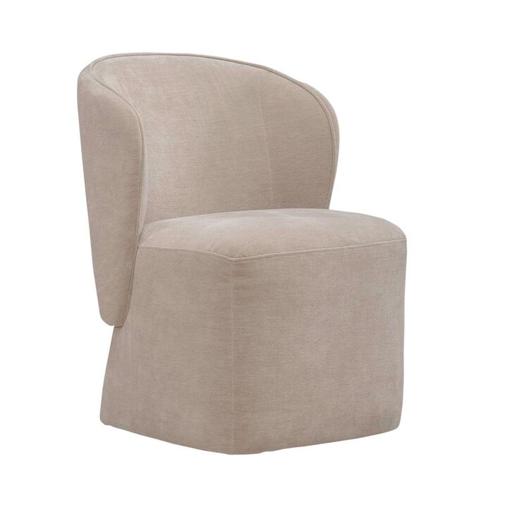 Liberty Furniture Accent Dining Chair with Castors - Rounded Arm - Wicker Upholstry