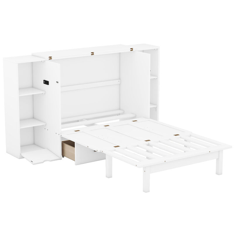 Merax Murphy Bed with Shelves