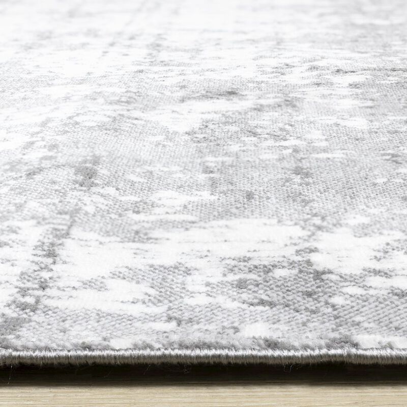 Novelle Home Classic Carpet Grey Polyester 5x7 Rug, Distressed Rug for Living Room image number 6