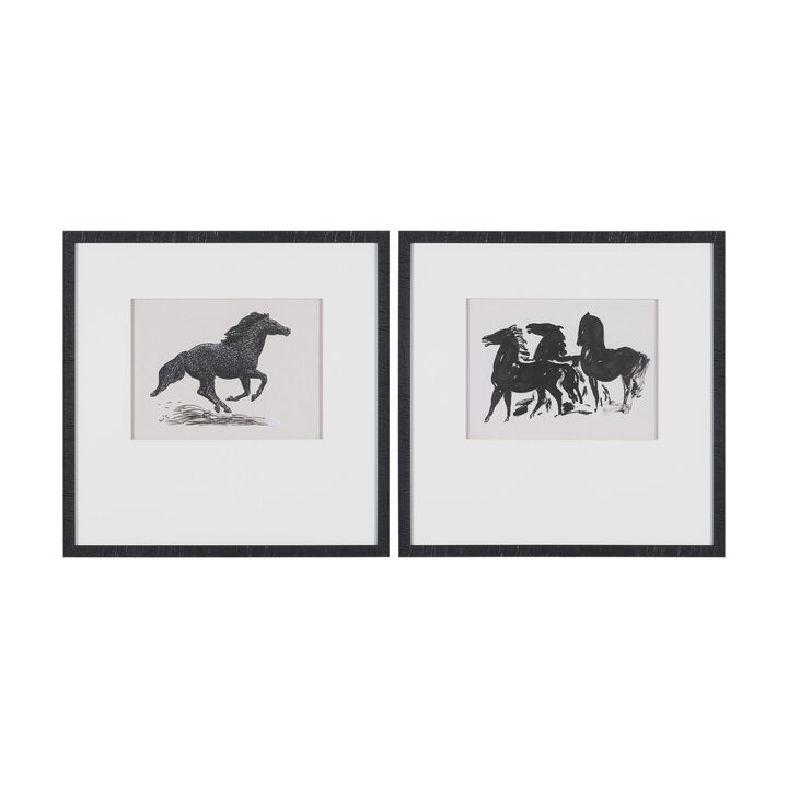 Zwarte Paarden (set of 2)