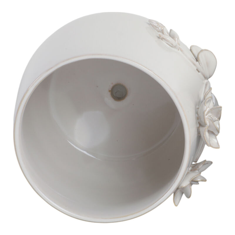 6" Flower Applique Planter image number 4